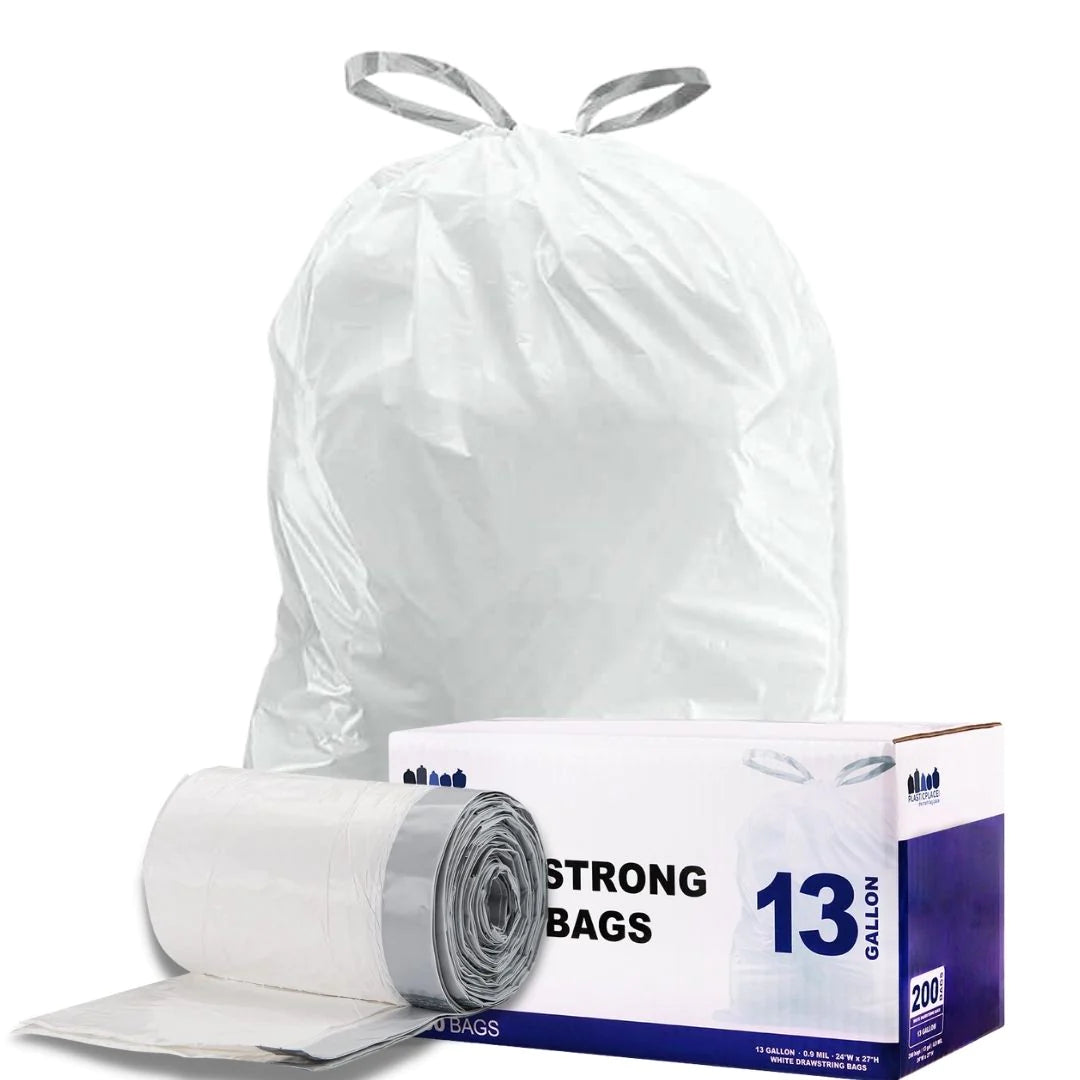 Best Yet Garbage Bags Kitchen Drawstring Lavendar 13 gal x 40 ct