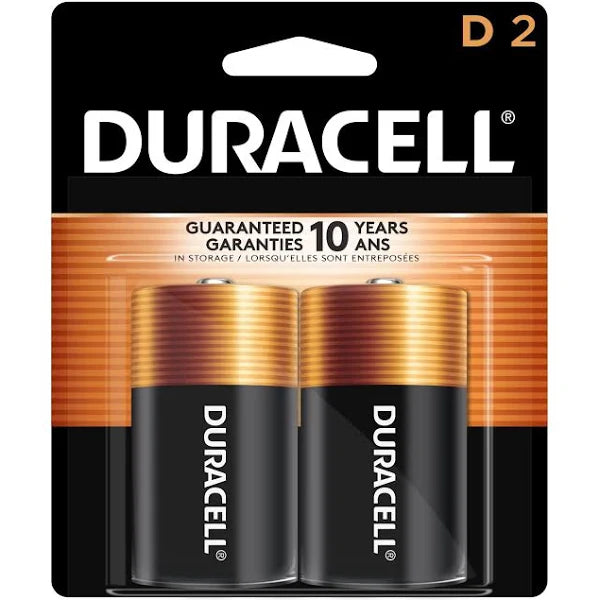 Duracell D Batteries 2pk