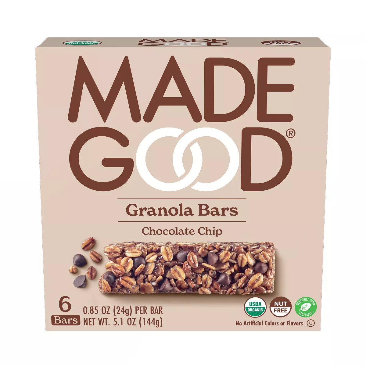 Made Good Chocolate Chip Granola Bars 5.1oz 6ct