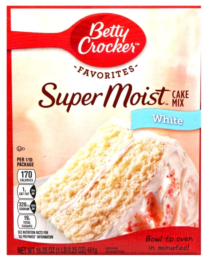 Betty Crocker Super Moist White Cake Mix 14.25oz