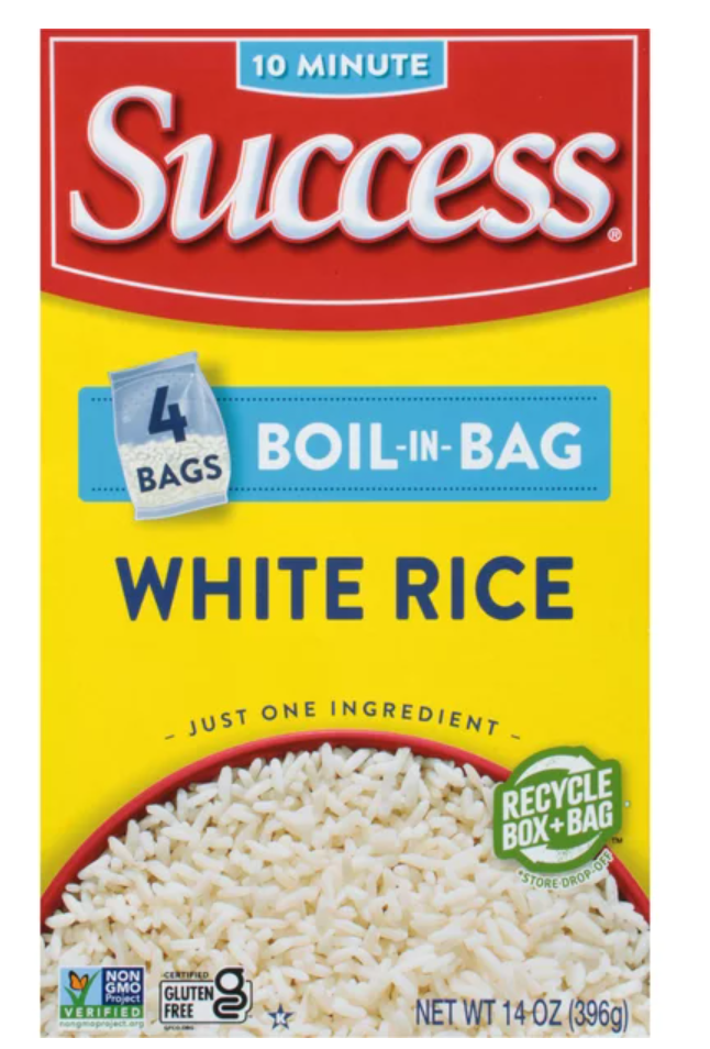 Success Boil in Bag White Rice 14oz