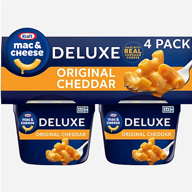 Kraft Dinner Deluxe Macaroni & Cheese 2.39oz x 4pk