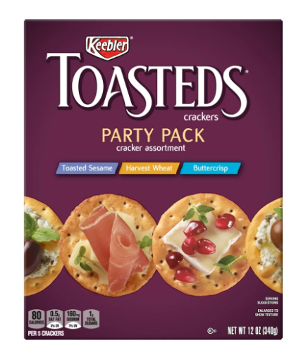 Kellogg's Toasteds Party Pack Crackers 12oz