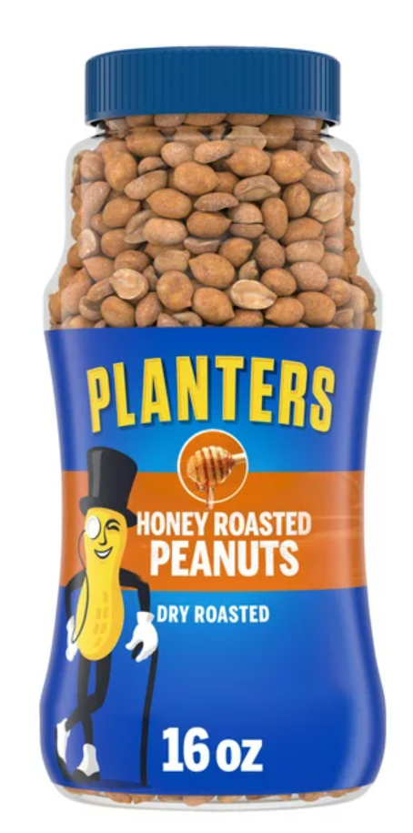 Planters Honey Roasted Peanuts 16 oz