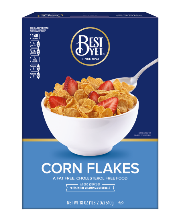 Best Yet Corn Flakes x 18 oz