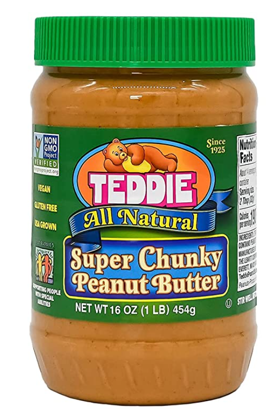 Teddie All Natural Super Chunky Peanut Butter x16 oz