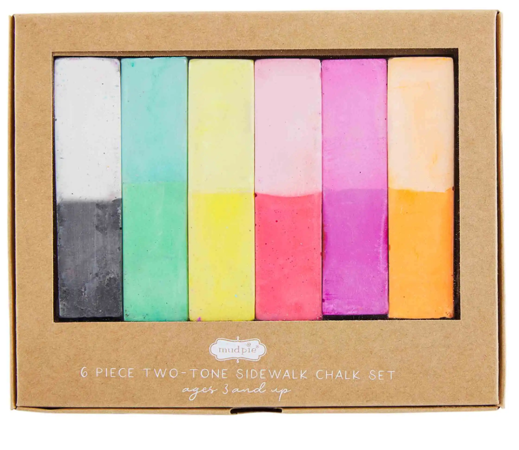 Rainbow Color-Block Chalk Set Toy