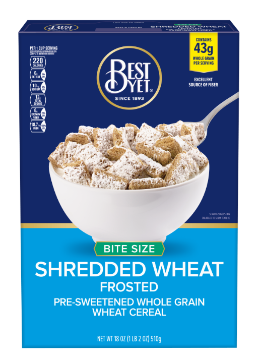 Best Yet Frosted Bite Size Shredded Wheat x 18 oz