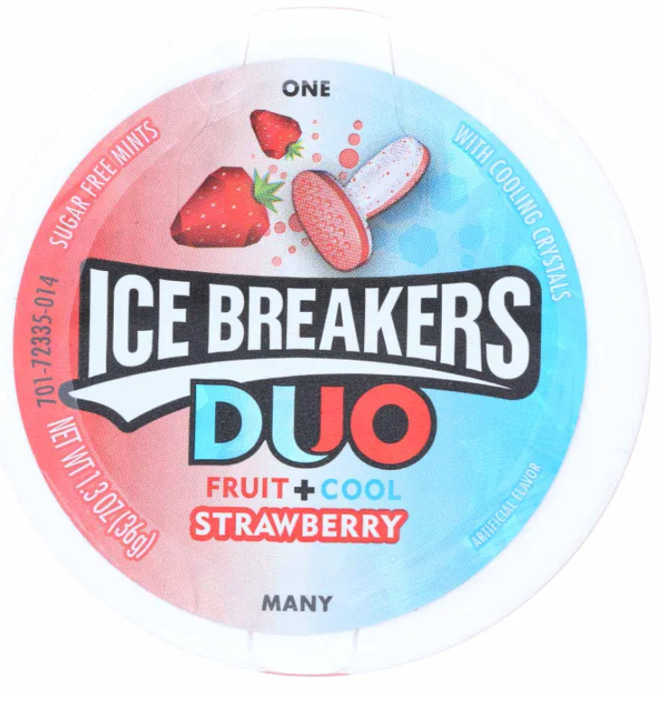 Ice Breakers Duo Mints Strawberry x 1.3 oz