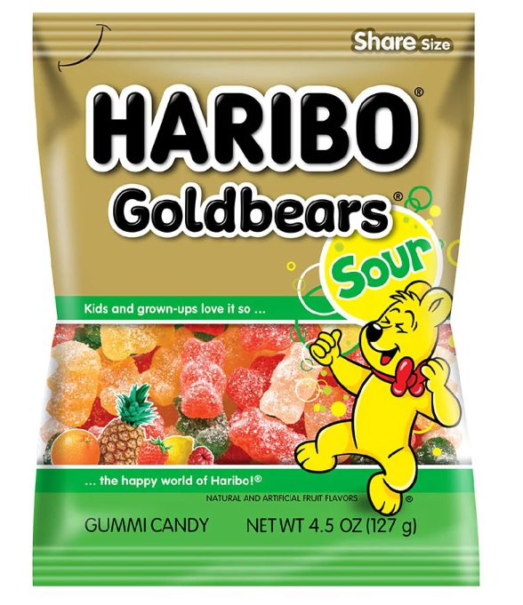 Haribo Gold Bears Sour x 4.5 oz