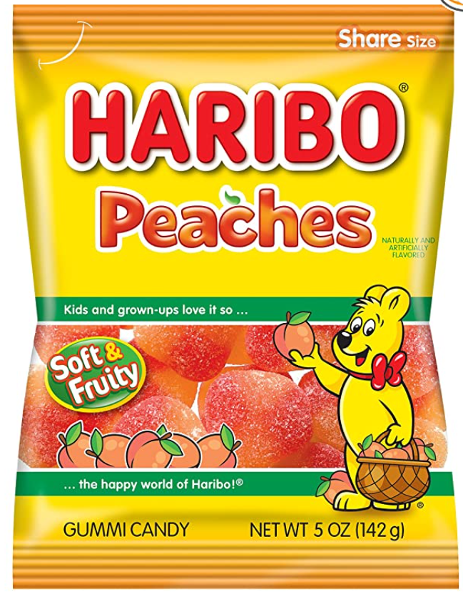 Haribo Peaches x 5 oz