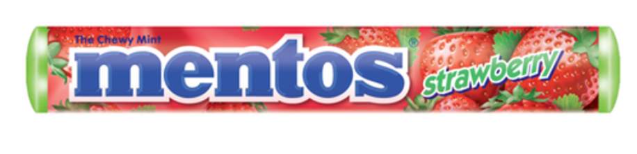 Mentos Chewy Mint Candy Roll Strawberry x 1.32 oz