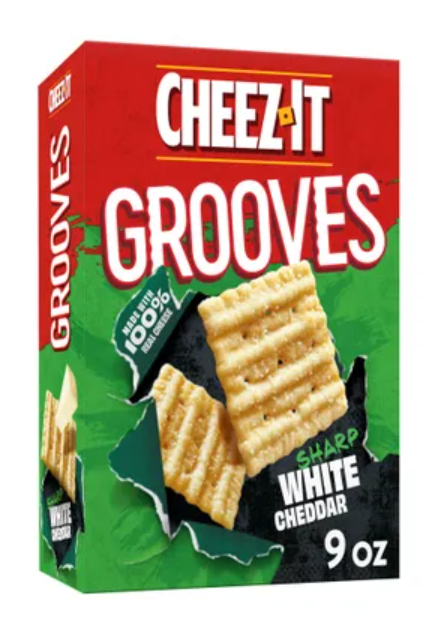 Cheez It Grooves Sharp White Cheddar 9 oz