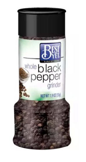 Best Yet Black Pepper Grinder 1.75oz