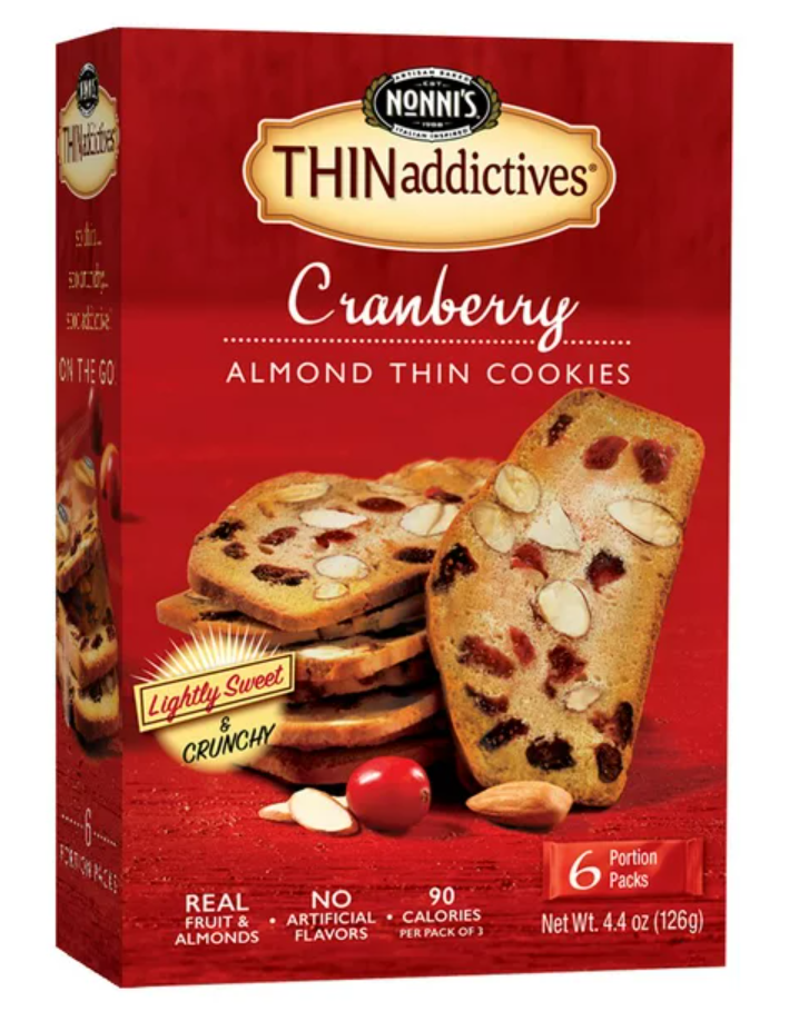 Nonni's Cranberry Almond Thins 4.4 oz