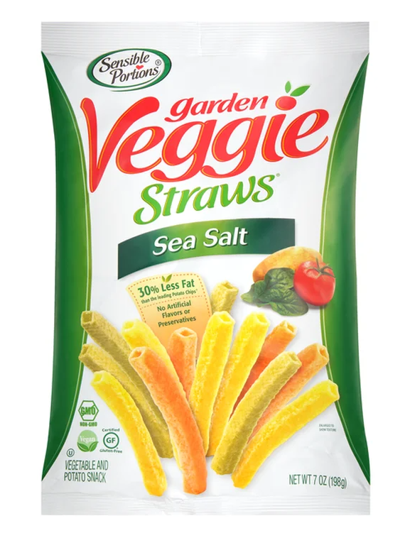 Sensible Portions Garden Veggie Straws Sea Salt 7 oz