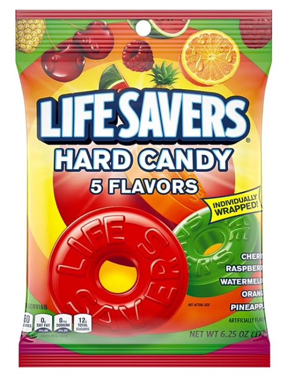 Life Saver Five Flavor Bag x 6.25 oz