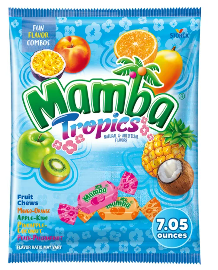 Mamba Tropical Chews x 7.05 oz