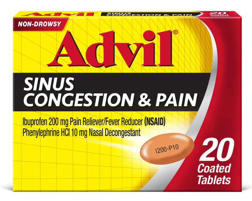 Advil Sinus Congestion & Pain Tablets