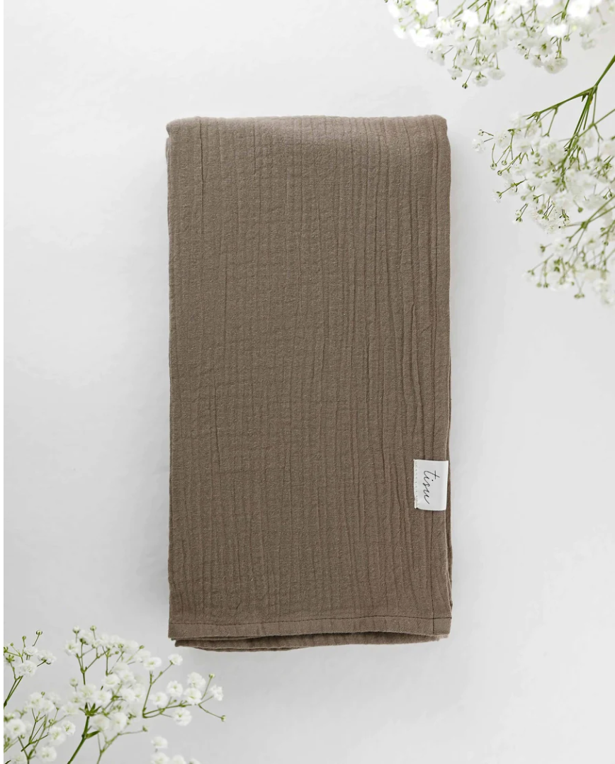 TISU muslin swaddle, Mocca