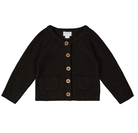 Oakleigh Cardigan - Dark Chocolate 0-3m