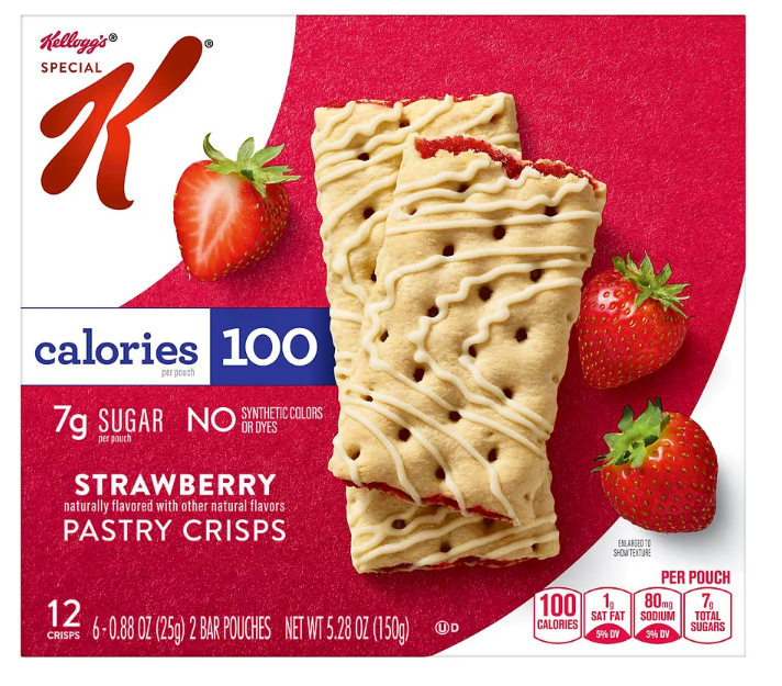 Kellogg's Special K Strawberry Pastry Crisps 6 x 2pk  5.28oz