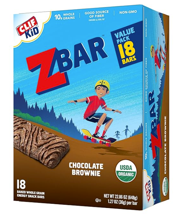 Clif Bar Z Bar for Kids Chocolate Brownie x 6ct