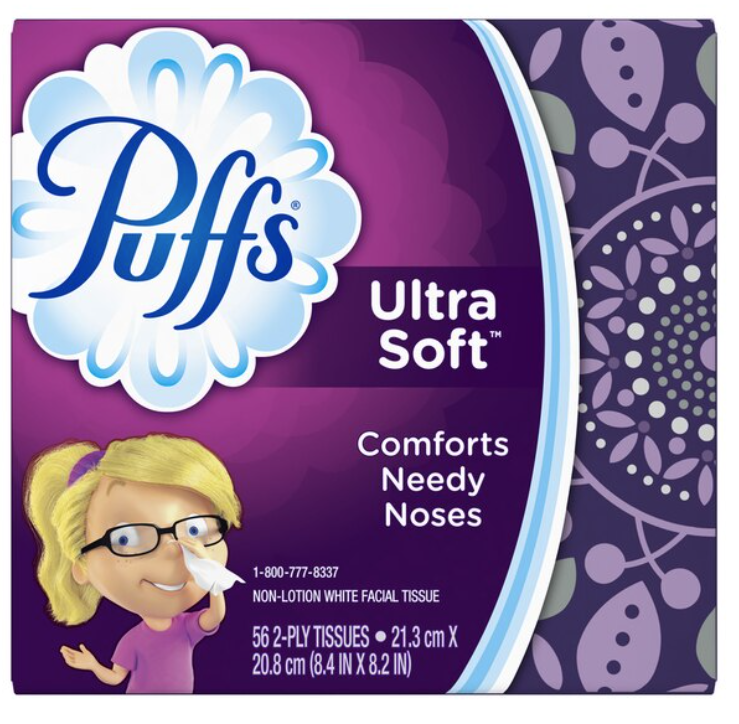 Puffs Ultra Soft Tissues Cube Box 56ct