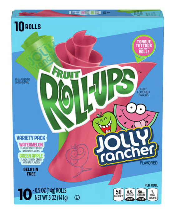 Fruit Roll-Ups Jolly Rancher Fruit Snacks 10ct x 5oz