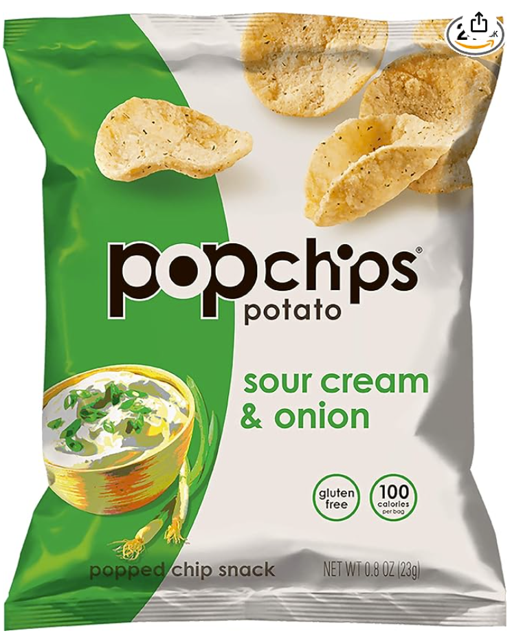 Popchips Sour Cream & Onion Potato Chips 5oz