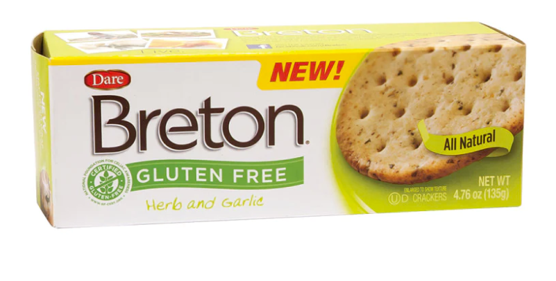 Breton Gluten Free Herb and Garlic Crackers 4.76oz