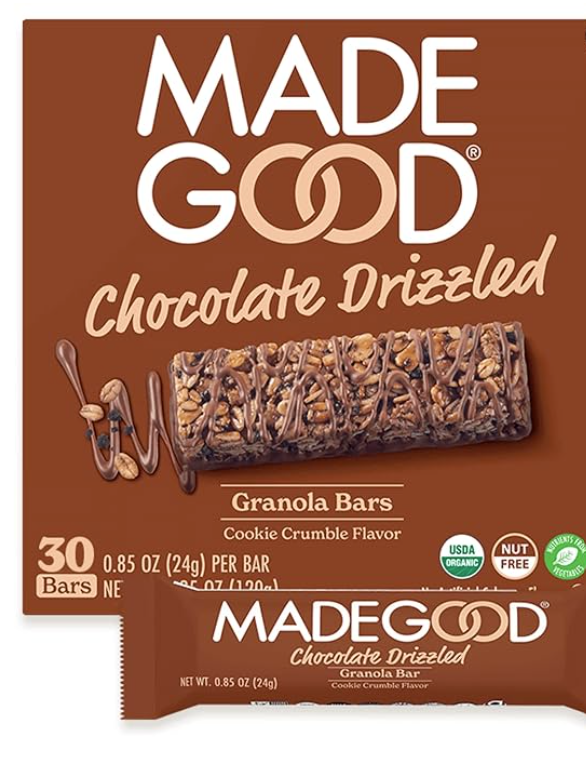 Made Good Chocolate Drizzled Cookie Crumble Granola Bars 5CT 4.2oz