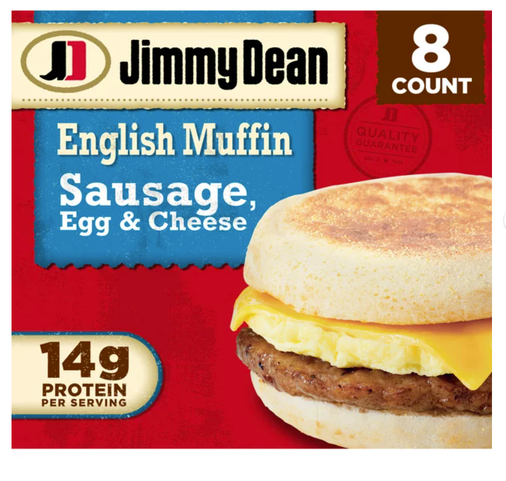 Jimmy Dean Eng. Muffin Sausage, Egg & Cheese x 22.8 oz