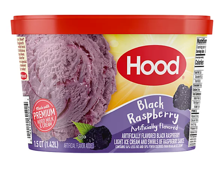 Hood Black Raspberry Ice Cream x 1.5 qt