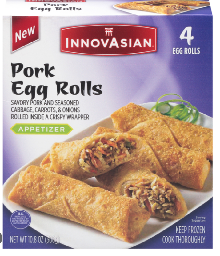 InnovAsian Cusine Pork Egg Rolls x 10.8 oz