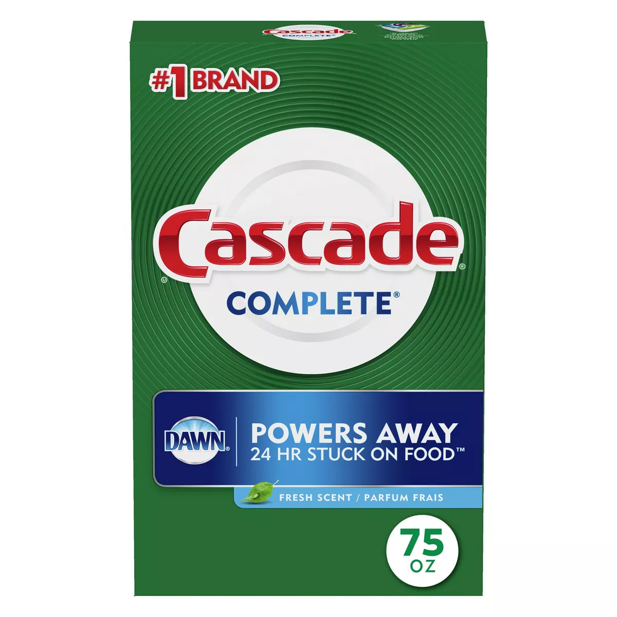 Cascade Complete Dishwasher Detergent Fresh Scent 75 oz