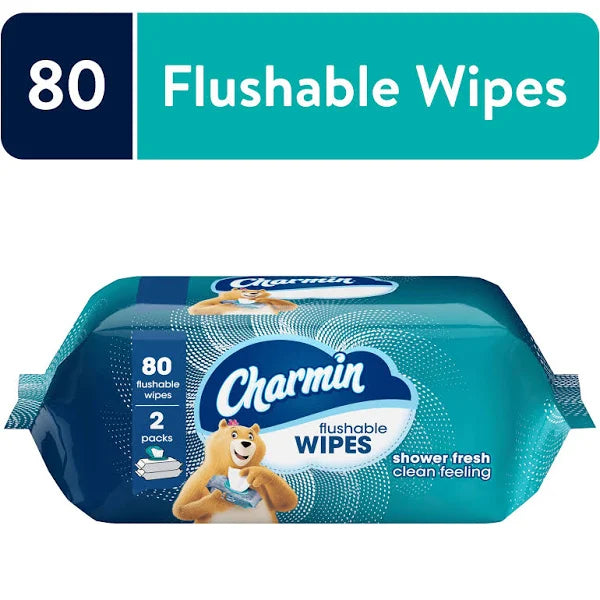 Charmin Freshmates Flushable Wipes Refills 2/40ct