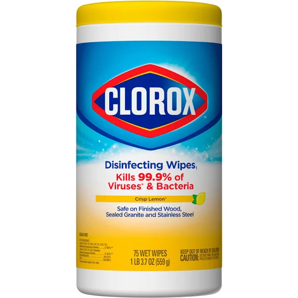 Clorox Disinfecting Wipes Crisp Lemon 75ct