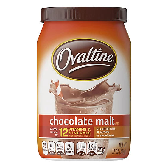 Ovaltine Chocolate Malt Powder Mix 12oz