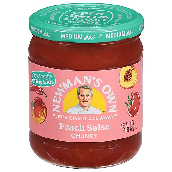 Newman's Own Peach Salsa 16 oz