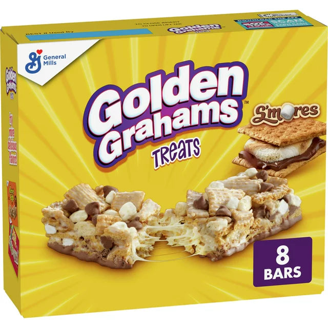 General Mills Golden Grahams Chocolate marshmallow S'mores Bars 8.48oz 8CT