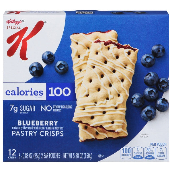 Kelloggs Special K Blueberry Pastry Crisps 6x2pk 5.28oz