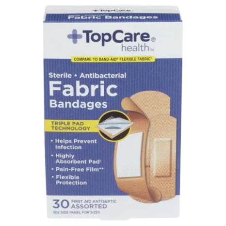 Top Care Assorted Fabric Bandages 30 pk