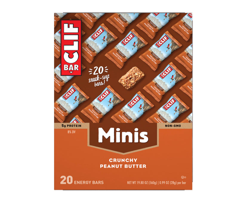 CLIF Mini Energy Bars, Crunchy Peanut Butter, 5g x 20ct