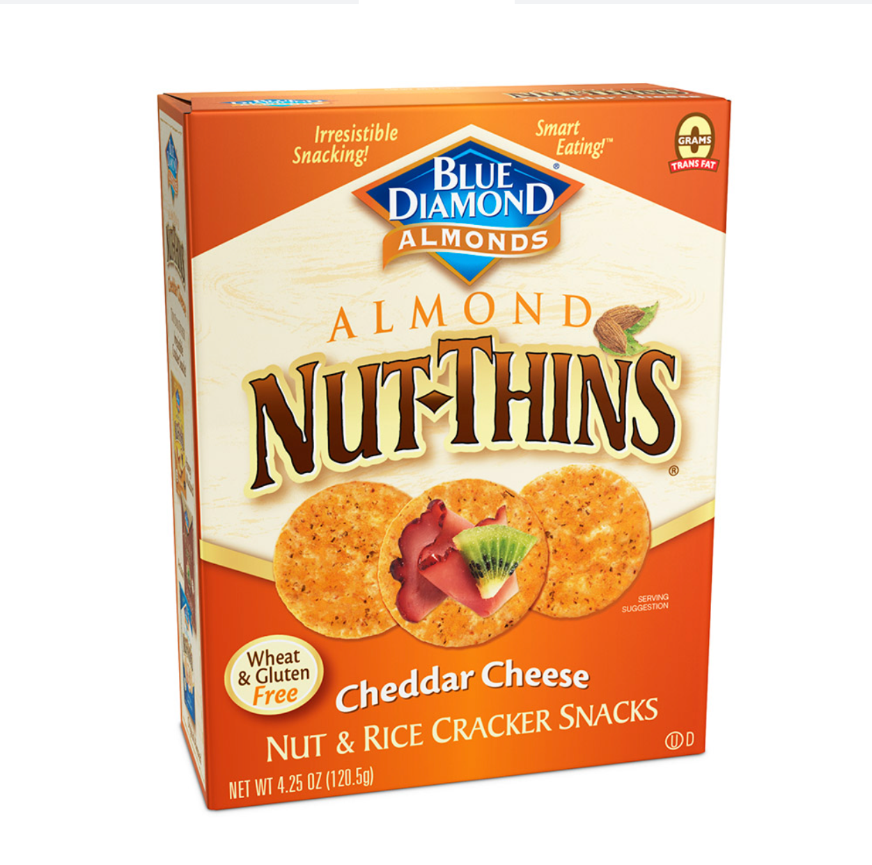 Blue Diamond Almond Nut-Thins, Cheddar Cheese Rice Crackers x 4.25oz