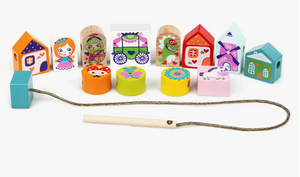 Fairytale Wooden Lacing Toy