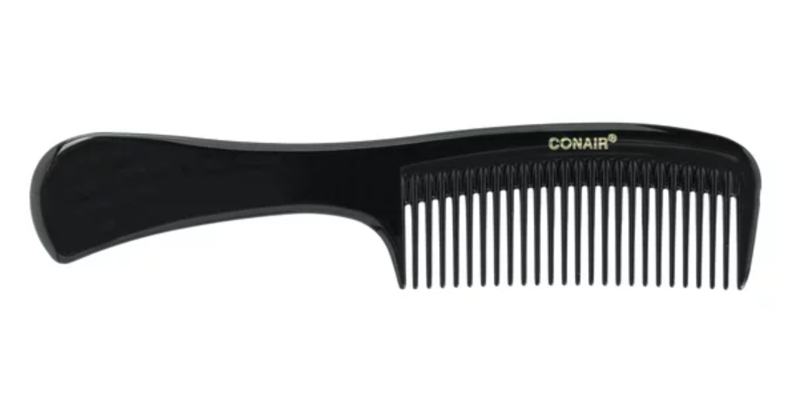 Conair Classic styling essential compact comb with handle, black 1 ct