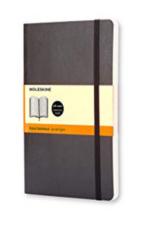 Moleskine Classic Soft Cover Ruled Notebook Black 3.5x5.5