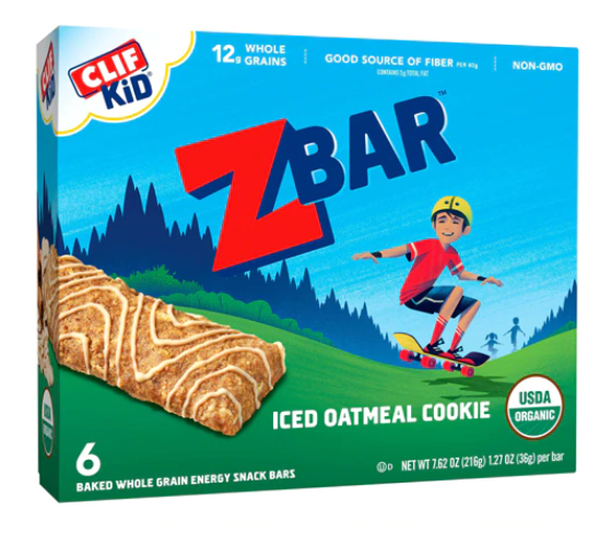 Clif Bar Z Bar for Kids Iced Oatmeal Cookie x 6 Ct