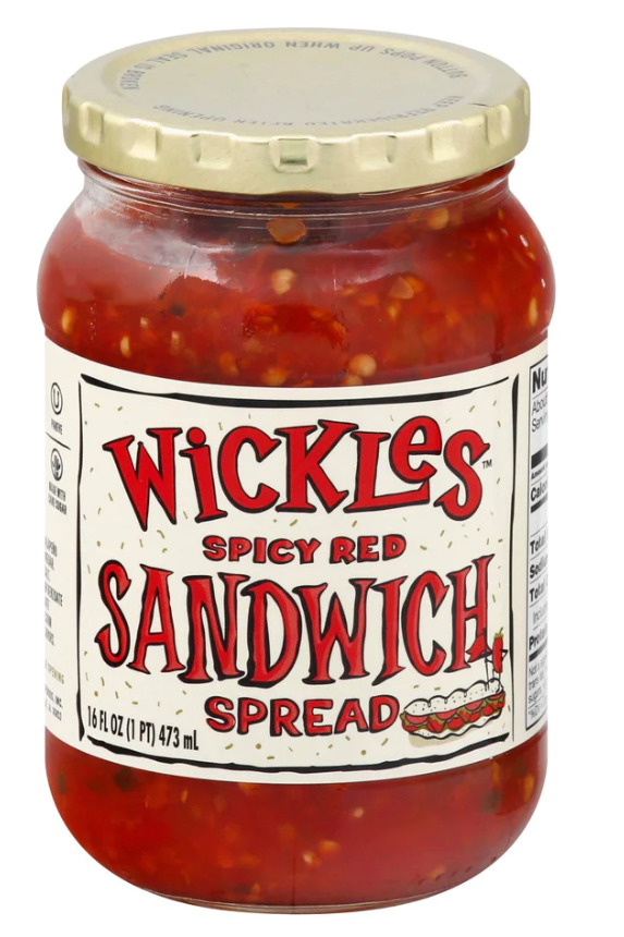 Wickles Spicy Red Sandwich Spread 16oz